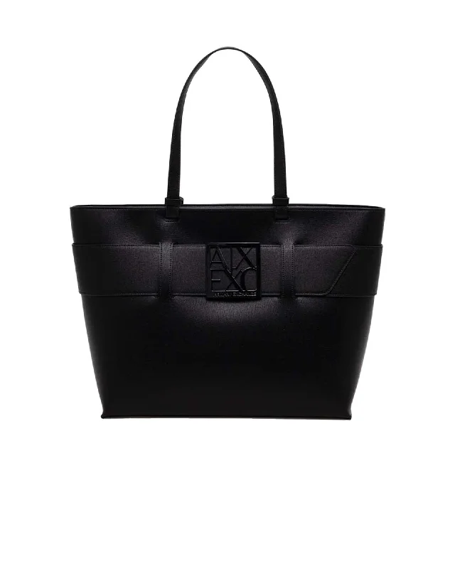 Armani Exchange Zippered  Polyurethane Bag