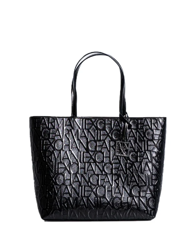 Armani Exchange  Logo Tote Bag Black