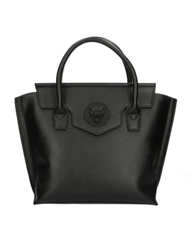 Plein Sport Logo Magnetic Closure Handbag