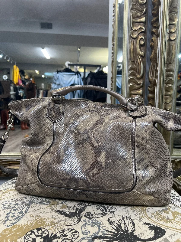 Coach Metallic Snake Handbag (Size Large)