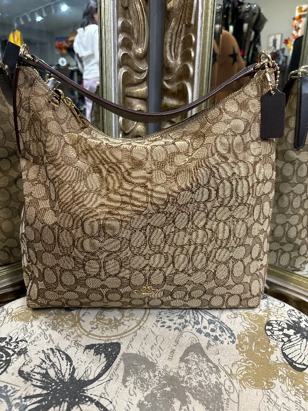 Coach Monogram Canvas Handbag - Large