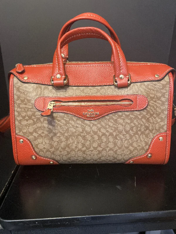 Coach Pebbled Monogrammed Handbag