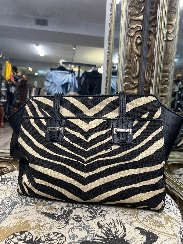 Coach Zebra Leather Handbag (Size Large)