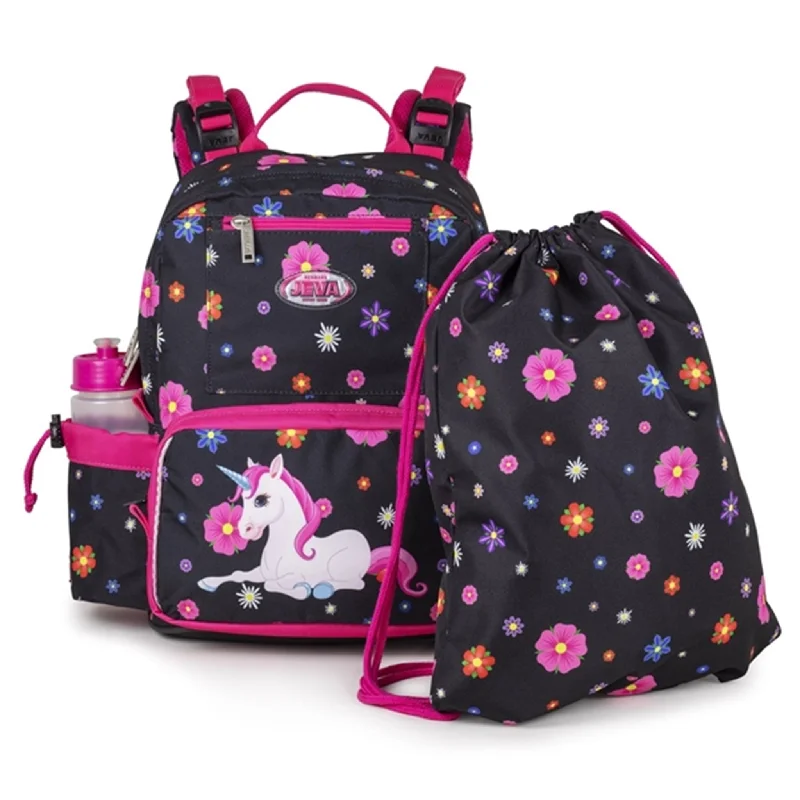 JEVA School Bag My Flower Unicorn