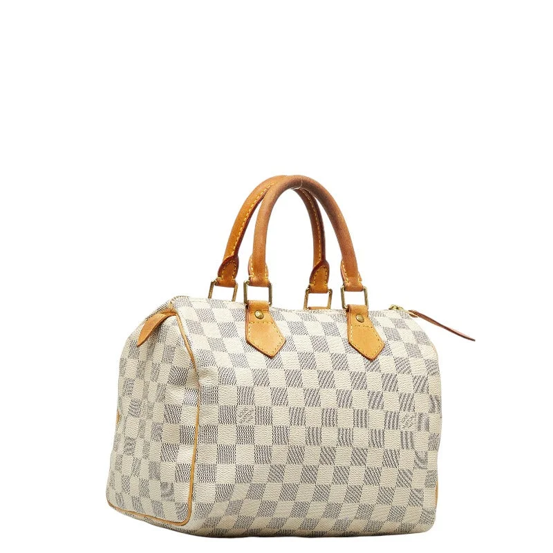 Louis Vuitton Damier Azur Speedy 25 Handbag Mini Boston Bag N4137