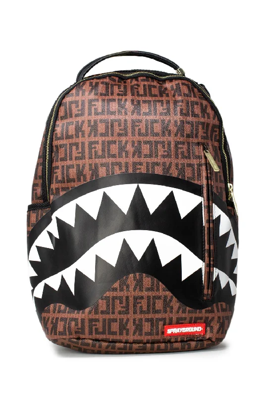 Sprayground Backpack OFFENDED SHARK Brown