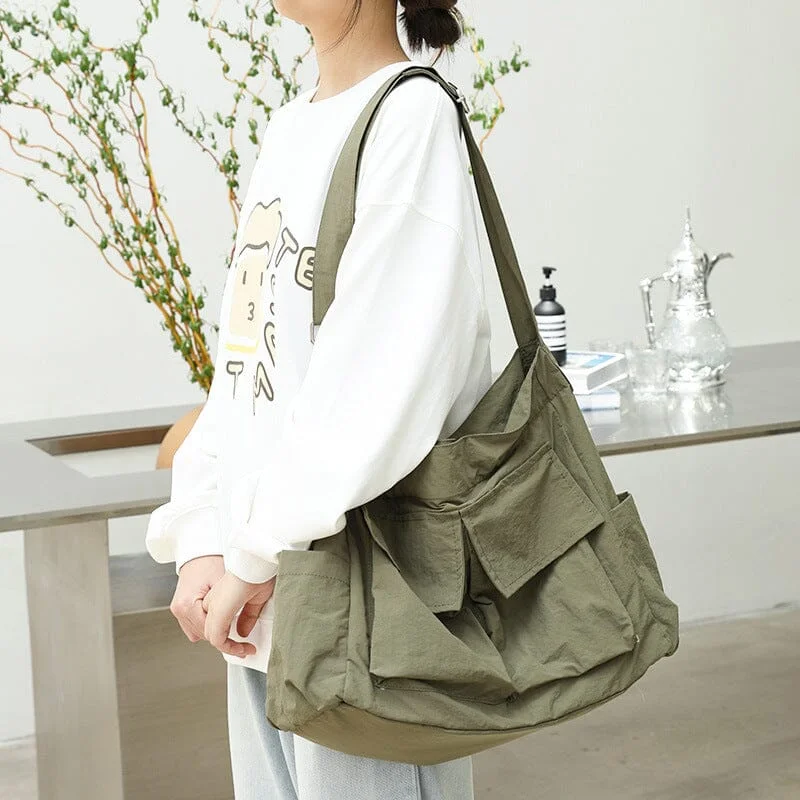 Casual Minimlaist Canvas Tote Shoulder Bag