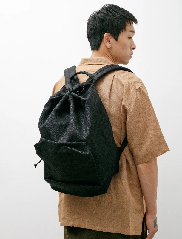 Linen Backpack DC Medium Black