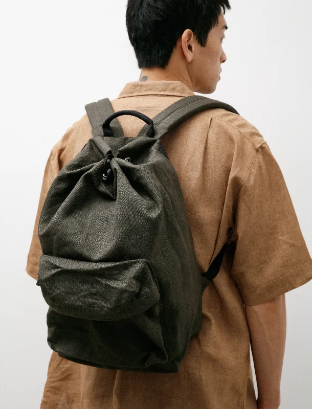 Linen Backpack DC Medium Khaki