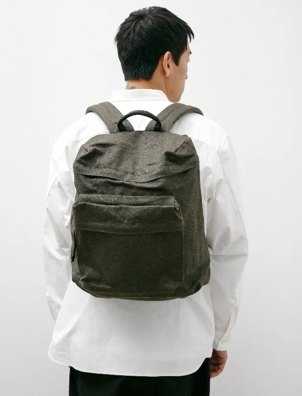 Linen Backpack TF Medium Khaki