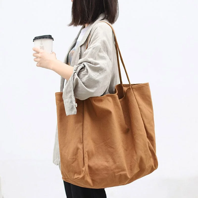 Women Casual Minimalist Canvas Shoulder Bag