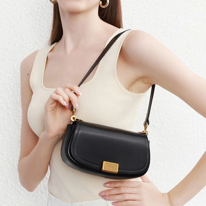 Women Minimalist Casual Fashion Cowhide Shoulder Bag