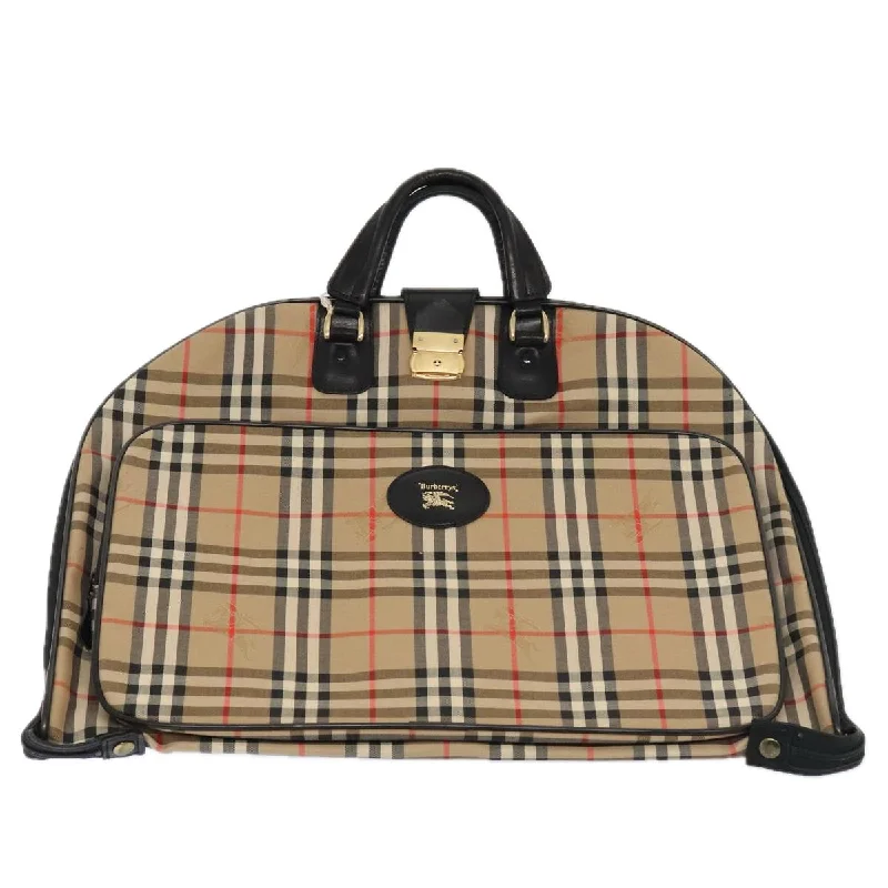 Burberry Nova Check  Canvas Handbag (Pre-Owned)