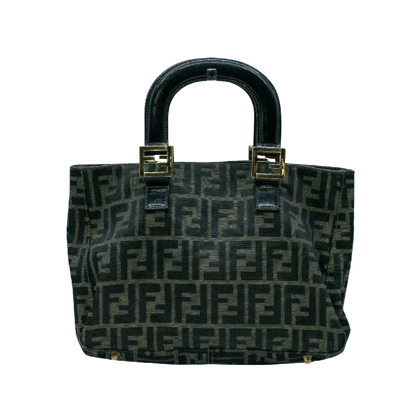 Fendi Zucca  Canvas Handbag (Pre-Owned)