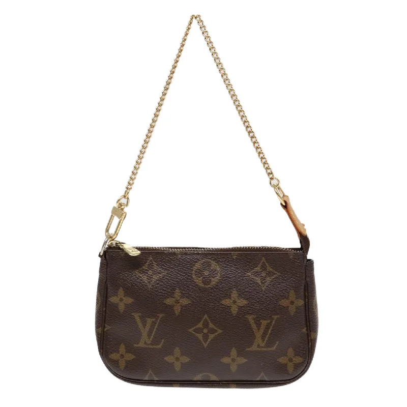 Louis Vuitton Mini Pochette Accessoires  Canvas Clutch Bag (Pre-Owned)