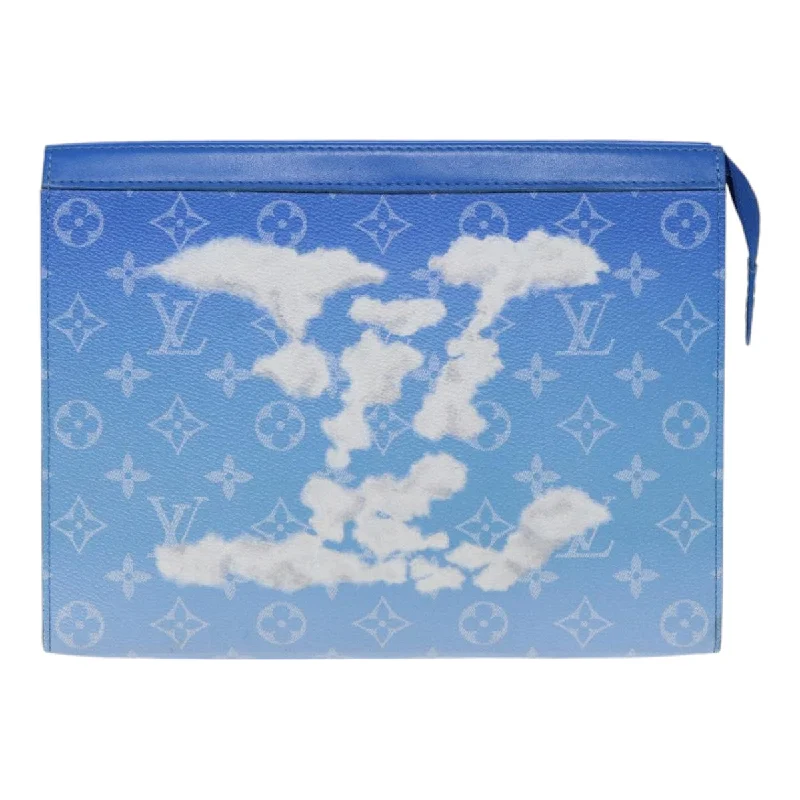 Louis Vuitton Pochette Voyage  Cloth Clutch Bag (Pre-Owned)