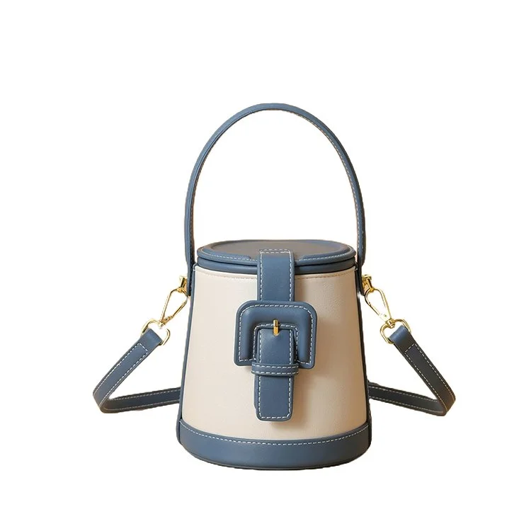 Chic Box-Shaped genuine leather Crossbody Bag