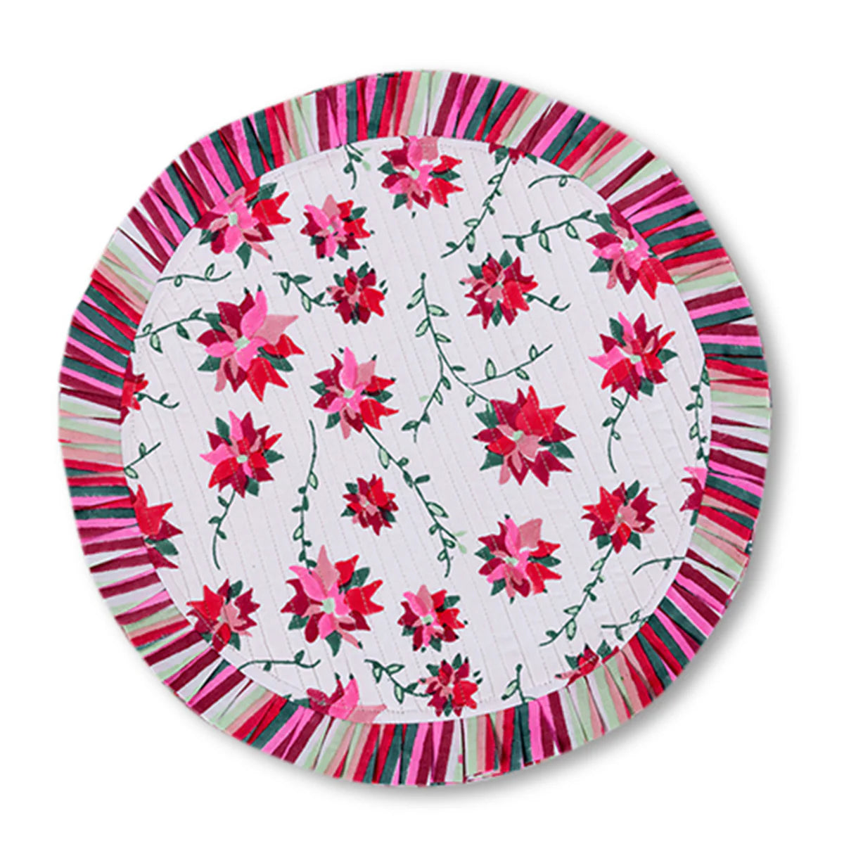 Poinsettia Placemats - Set of 4