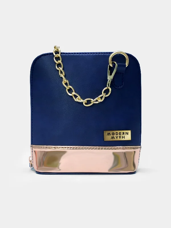 Caravan Blue & Rosegold Crossbody Bag | Modern Myth