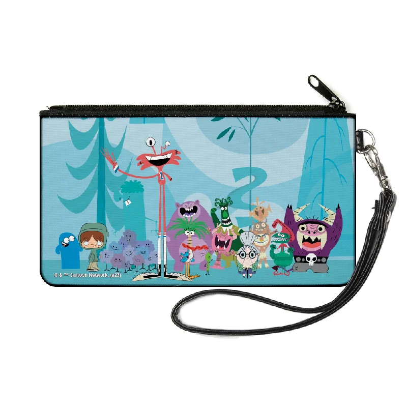 Canvas Zipper Wallet - SMALL - Foster's Home for Imaginary Friends Group Pose Blues