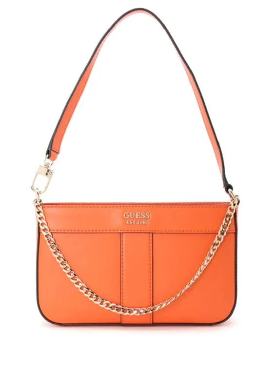 Guess Katey Mini Top Zipped Shoulder Bag, Orange