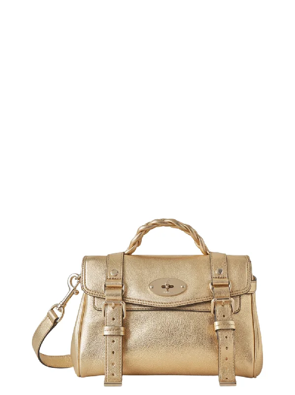 Mini Alexa Soft Gold Washed Metallic Buffalo