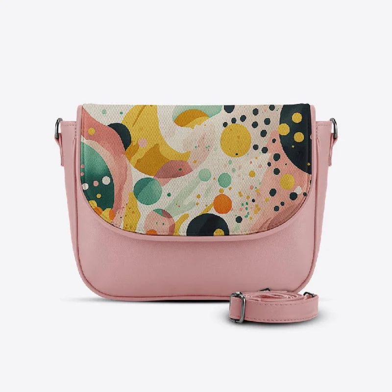 Rose Messenger Crossbody Dots