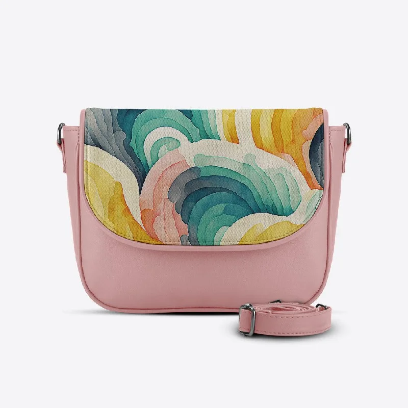 Rose Messenger Crossbody Scribbles