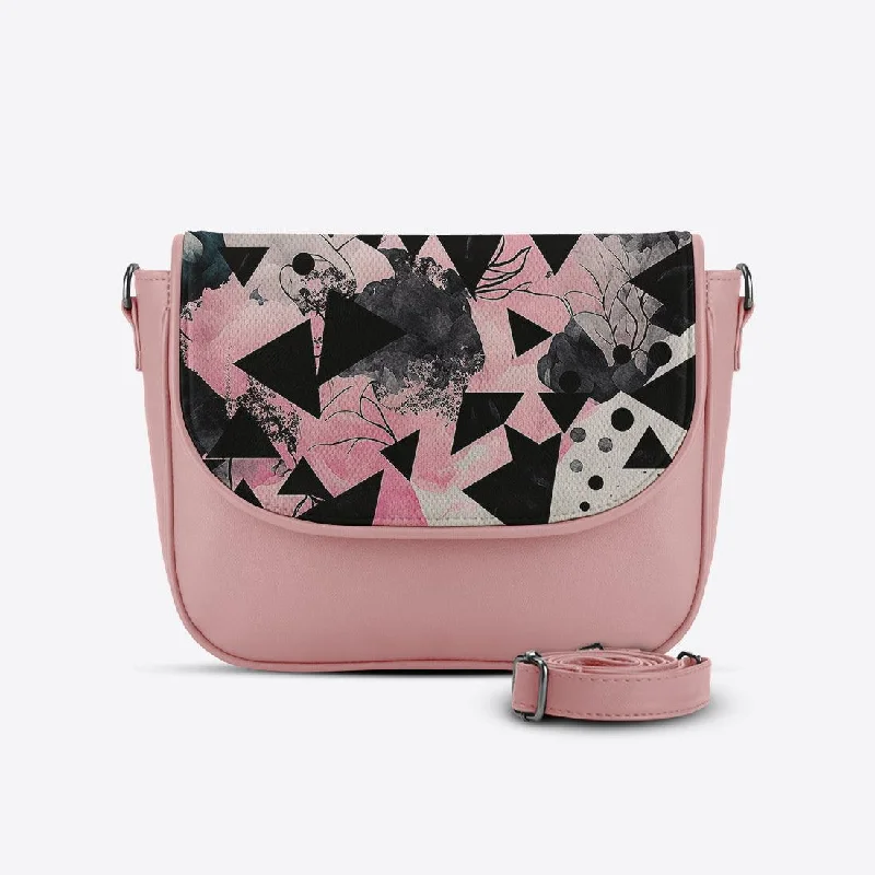 Rose Messenger Crossbody Triangles