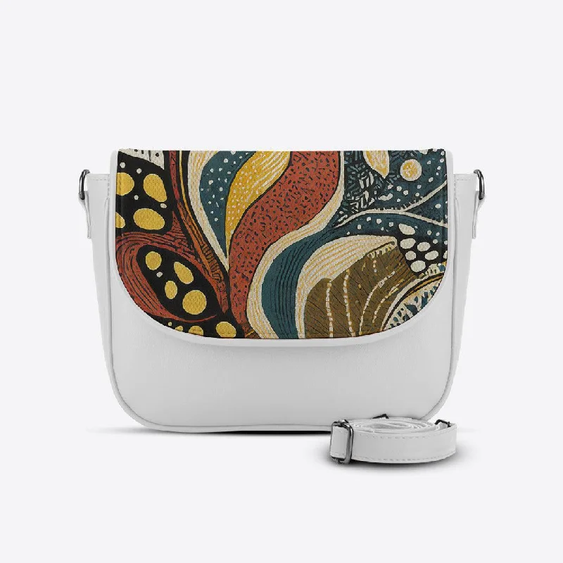 White Messenger Crossbody Mixture