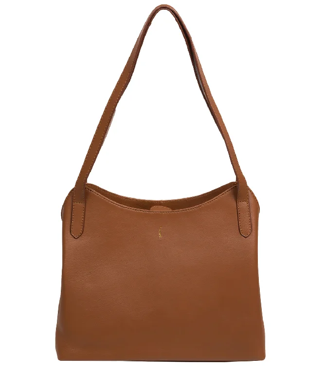 'Arabella' Tan Leather Handbag