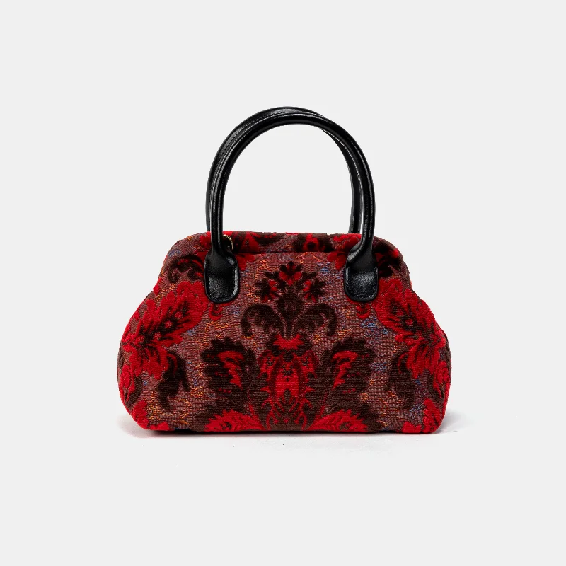 Burnout Velvet Revival Scarlet Carpet Satchel