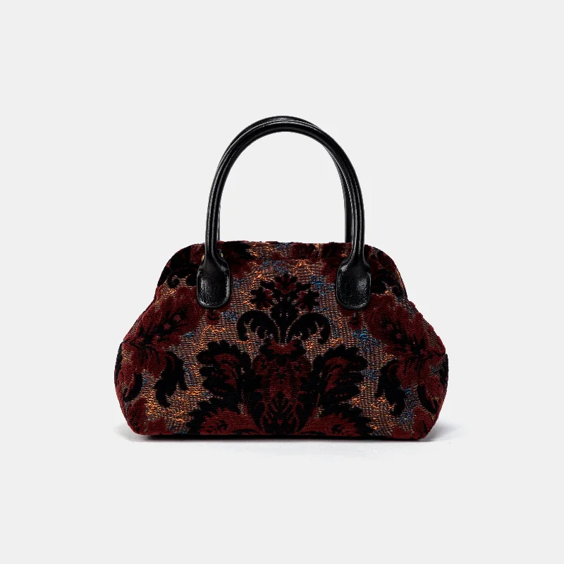 Burnout Velvet Revival Sephia Carpet Satchel