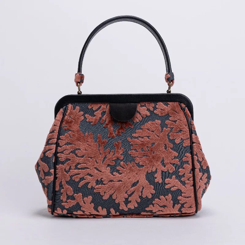 Burnout Velvet St Tropez Scuba Coral Alma Satchel