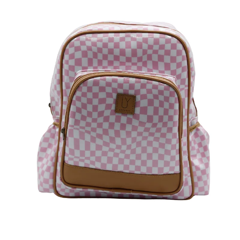 Satchel Warped Check Pink