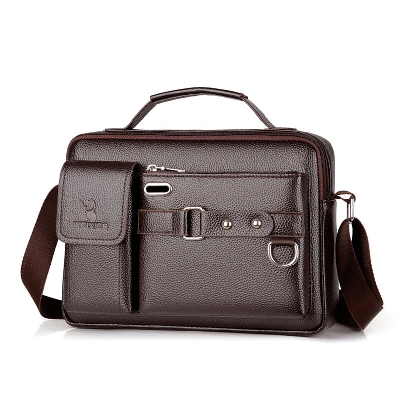 Elegant Handbag: PU Leather with Organized Compartments