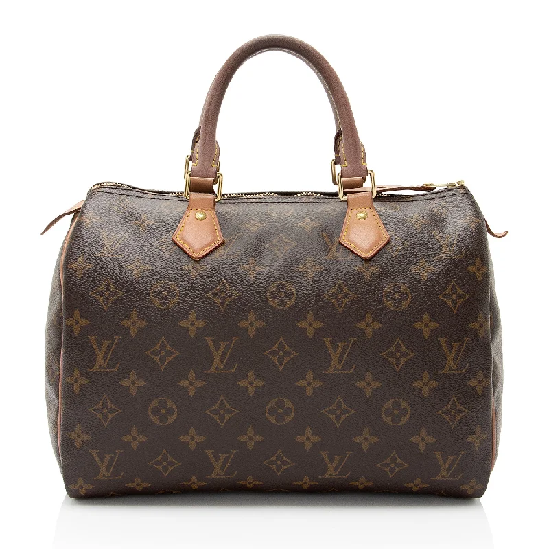 Louis Vuitton Monogram Canvas Speedy 30 Satchel (SHF-w8aaxC)