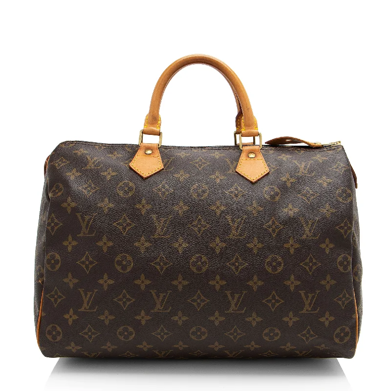 Louis Vuitton Vintage Monogram Canvas Speedy 35 Satchel (SHF-Nb4Wqo)