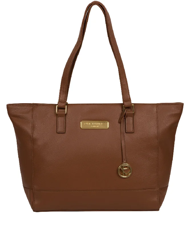 'Sophie' Tan Leather Tote Bag